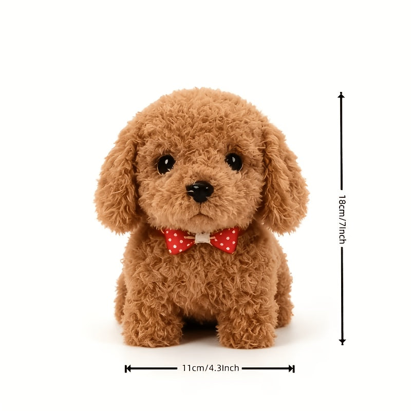 Interactive Robot Dog Toy with Walking, Barking & Expression Eyes – Button Control Simulation Biomimetic Pet Toy, Cute Animal Gift for Kids Birthday Party