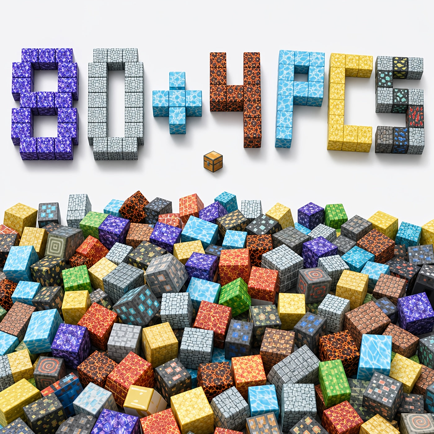 Magnetic Cube Puzzle Building Blocks for Kids – 50 to 160 Piece Construction Set with Random Patterns – STEM 3D Building Toy for Boys & Girls Ages 4+ – Birthday, Christmas & Easter Gift