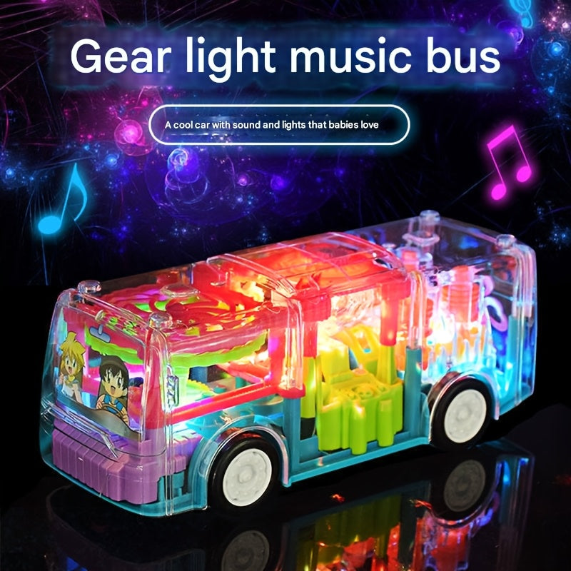Electric School Bus Toy for Kids - Interactive Light & Music Moving Toy, Educational Baby Toy for Boys Girls, Easter Valentine Classroom Gift, Random Color