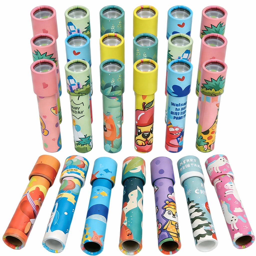 Kaleidoscope Toys 24 Pack – Classic Magic Educational Kaleidoscopes for Kids, Birthday Party Favors, Goodie Bag Fillers, Classroom Prizes