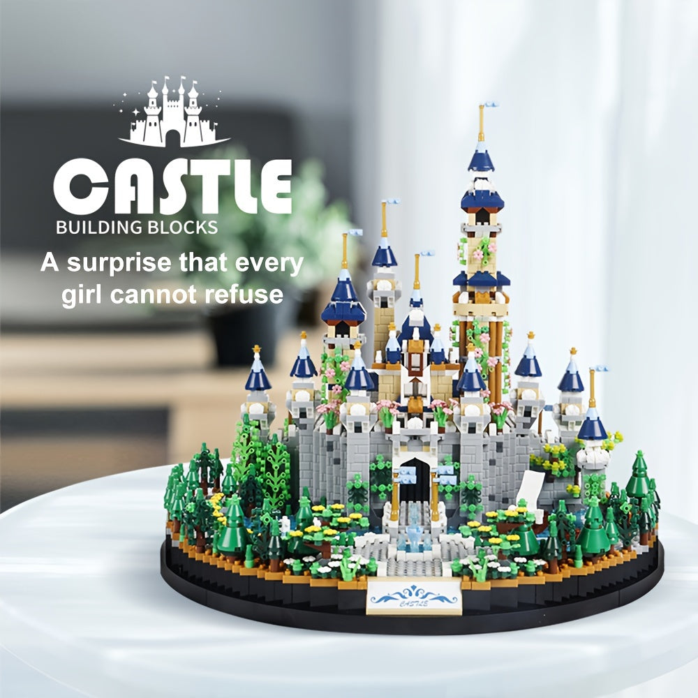 Princess Castle Building Blocks 3600pcs Fairytale Construction Toy for Girls – Educational Decorative Castle Model Kit with Gift Box, Room Decor – Birthday Valentine Easter Holiday Gift