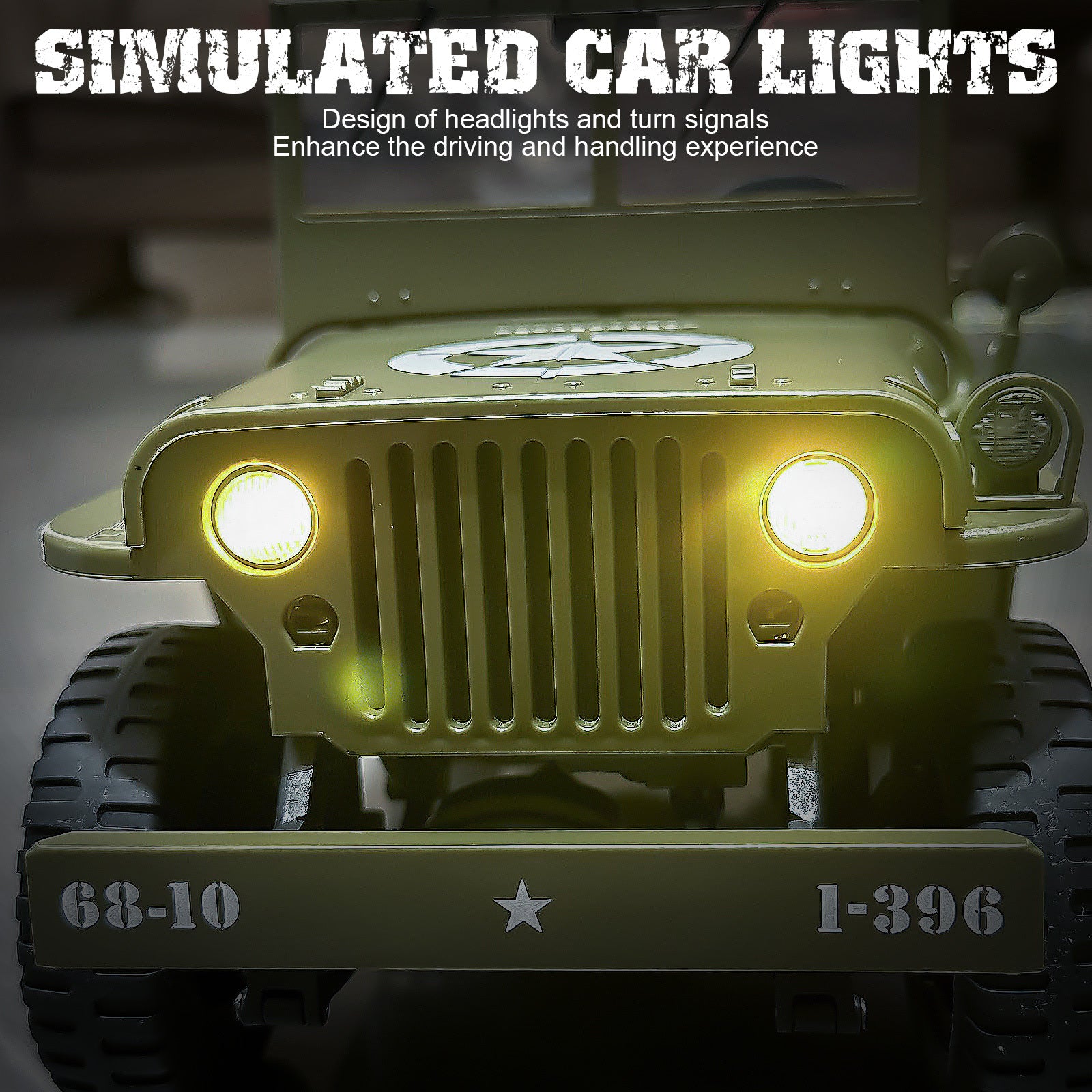 RC Truck 1:10 Scale 4WD 4x4 Off Road Remote Control Car Full Proportional 2 Rechargeable Batteries All Terrain Big RC Vehicle Gift for Boys Youth