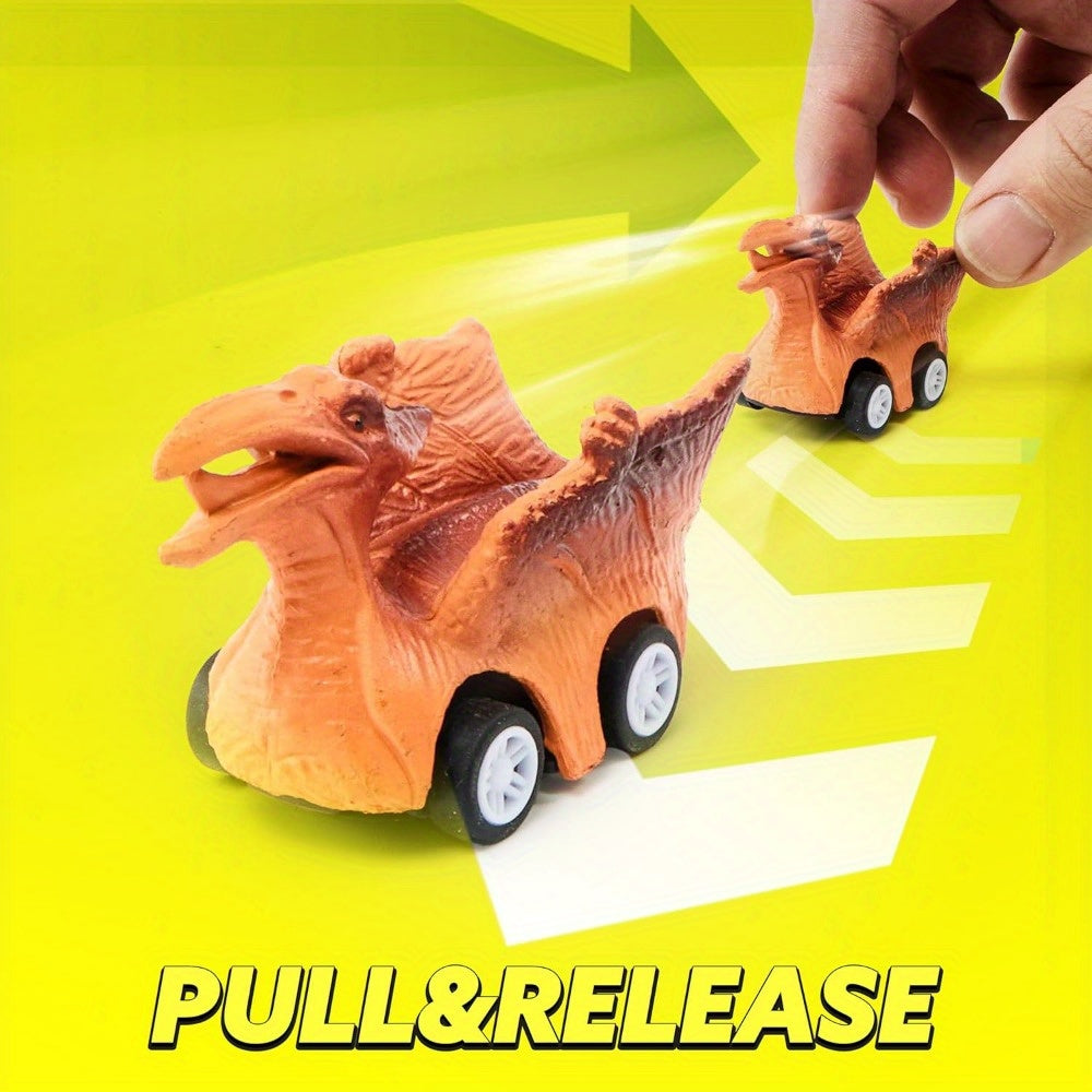 Dinosaur Truck Toy Set 13-in-1 for Kids – Transport Carrier with Sound & Lights, 12 Pull-Back Dino Cars & Helicopter, Birthday Gift for Boys Ages 3 4 5