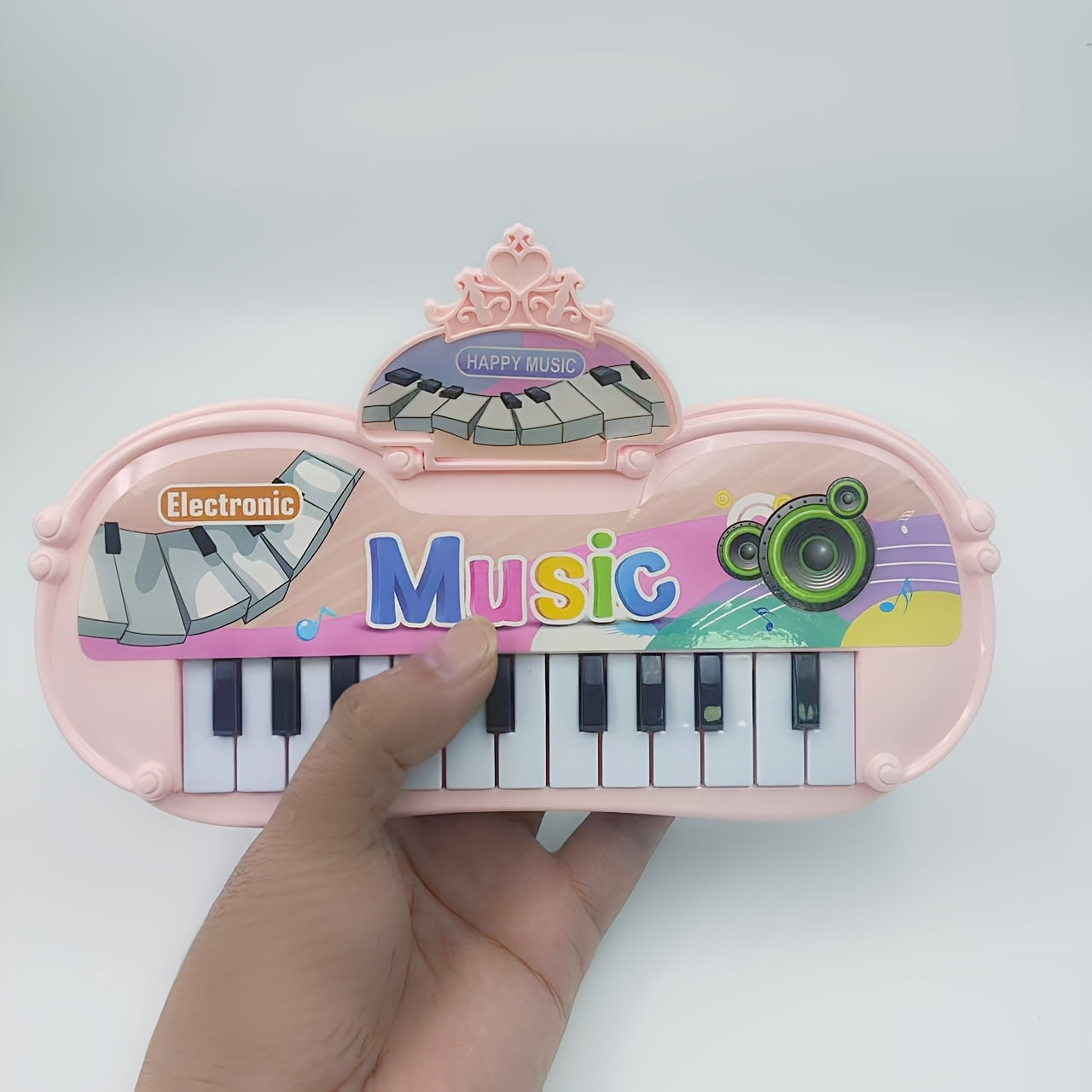 Kids Electronic Piano Toy 13 Keys – Musical Instrument for Toddlers Ages 2-6, STEM Brain Development Auditory Learning Toy, Birthday Gift for Boys Girls, Green