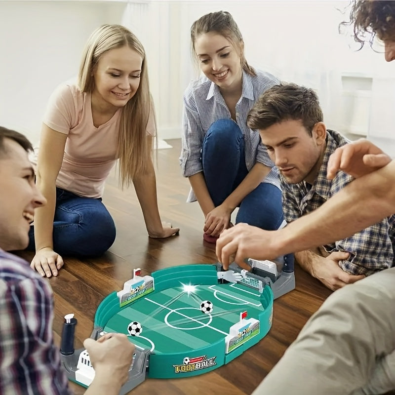 Kids Portable Tabletop Football Game Set Ages 3-6 with 6 Balls Standalone Table Design Family Party Game Christmas Halloween Thanksgiving Gift