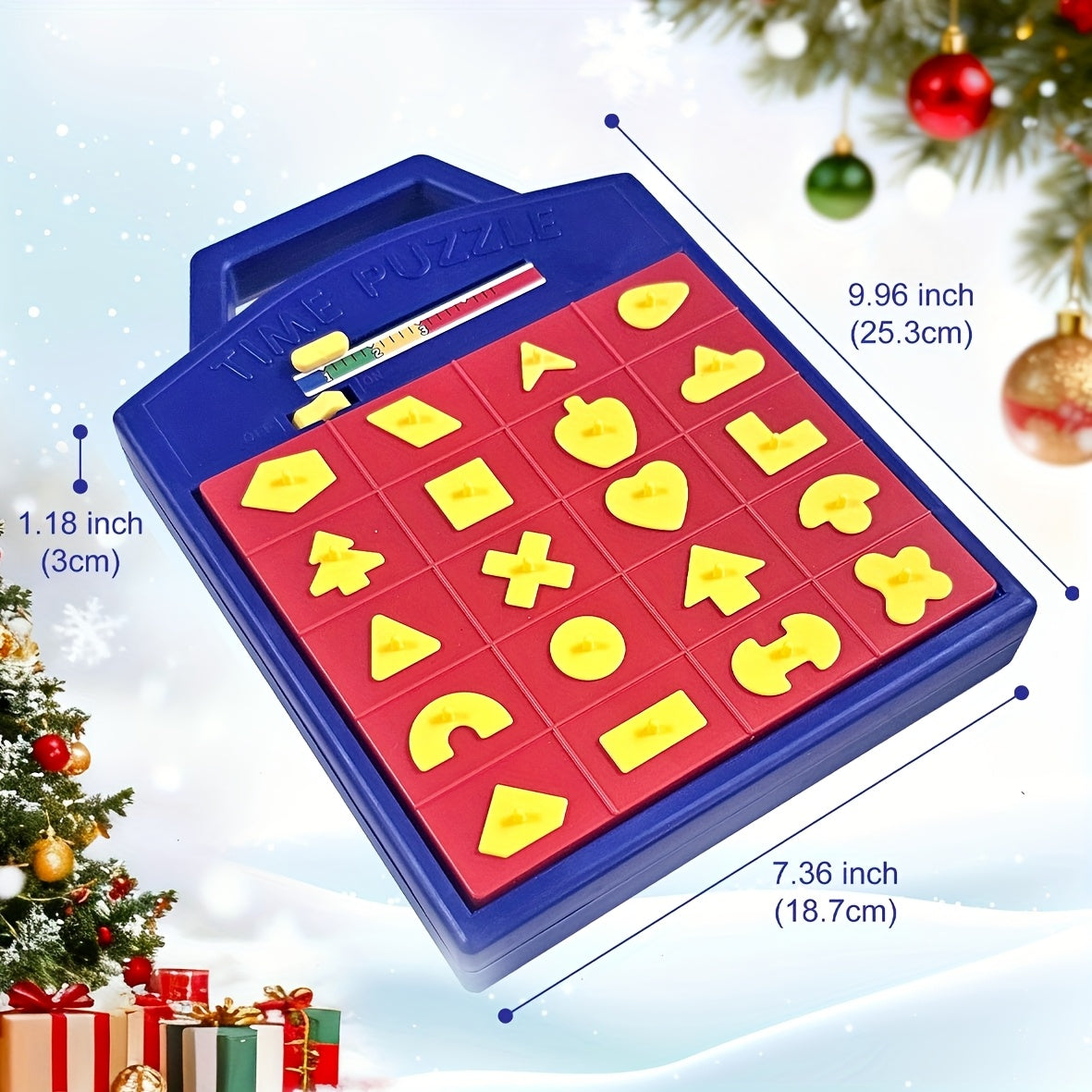 Pop-Up Timer Shape Puzzle Game for Kids – 3-Level Interactive Board Game for Hand-Eye Coordination, STEM Learning & Travel Fun, Ages 3 4 5 and Up