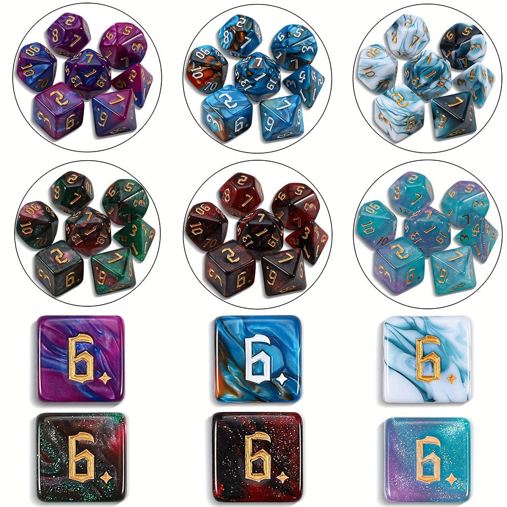 182pcs DND Dice Set Polyhedral 26 Complete Sets D20 D12 D10 D8 D6 D4 for D&D RPG MTG Tabletop Games with Flannel Bag Gamemaster Gift