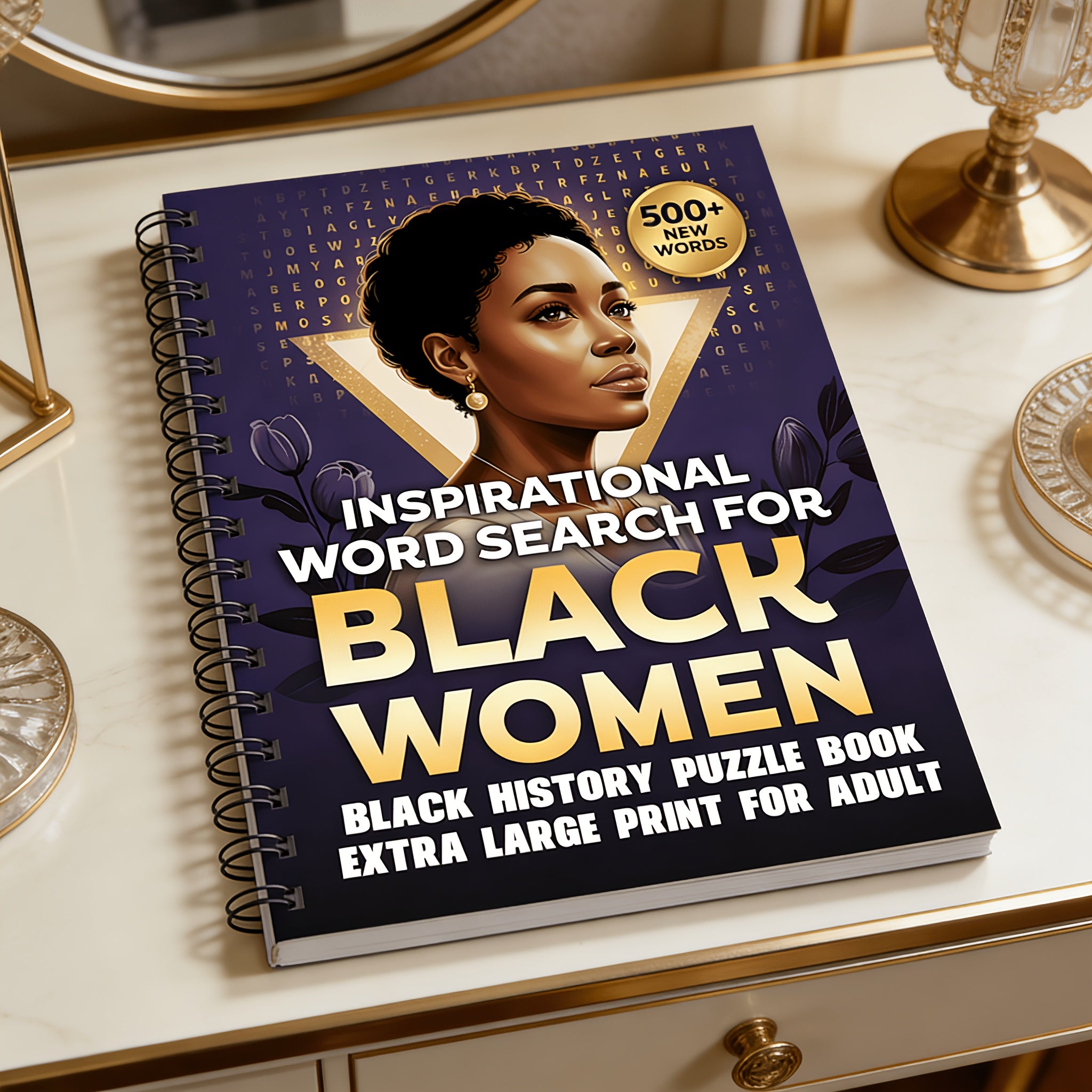500+ Black History Word Search Puzzle Book for Adults & Seniors – Large Print, 500+ Challenging Games, Brain Activity, Memory Improvement & Cognitive Training Gift