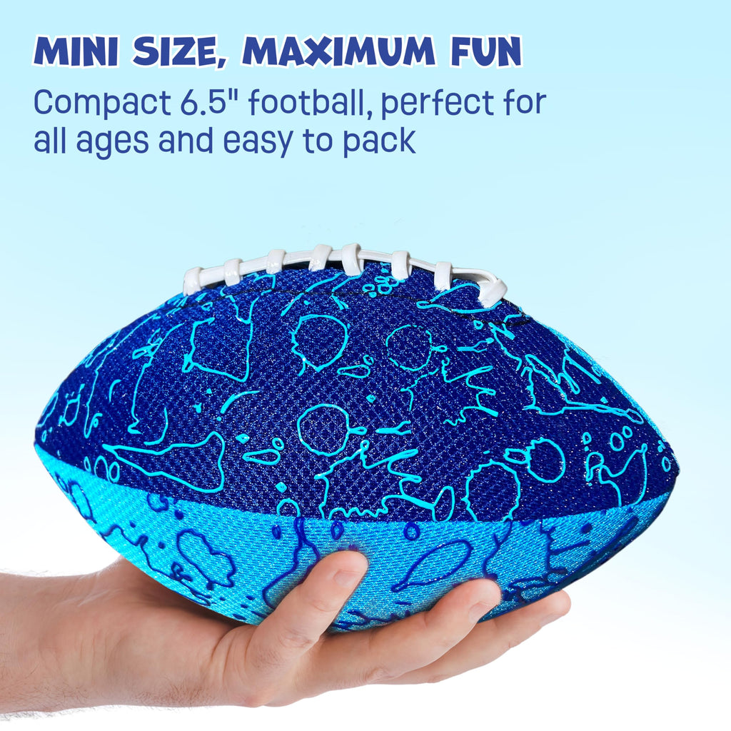 Waterproof Foam Football 6.5 Inch for Kids & Adults – Durable Double-Laced Pool Beach Outdoor Ball, Safe Soft Football for Boys Girls Ages 3+, Pool Party Water Sports Toy
