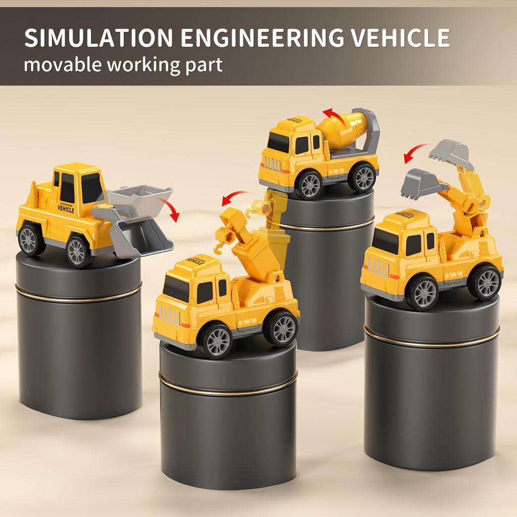 Construction Vehicles Transport Truck Carrier Toy for Kids Ages 3-7 – Car Hauler Playset for Boys & Girls, Birthday & Christmas Gift