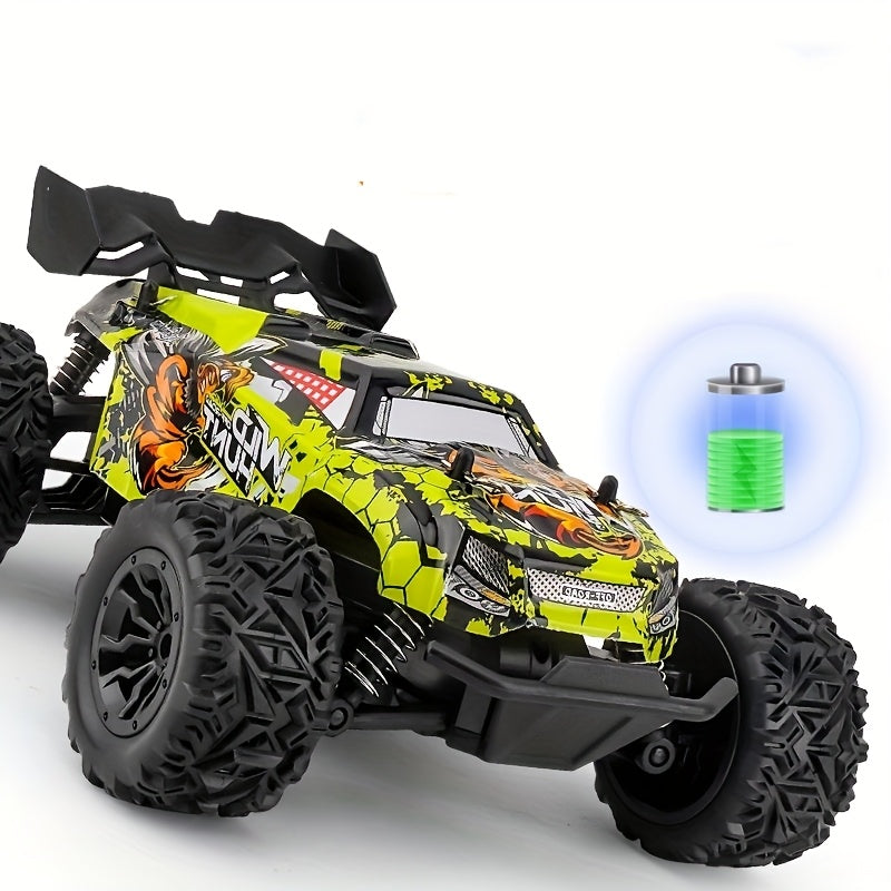LED RC Off-Road Car for Kids - American Style Remote Control Car with Lights, Outdoor Off-Road Racing Toy for Boys, Birthday & Christmas Gift