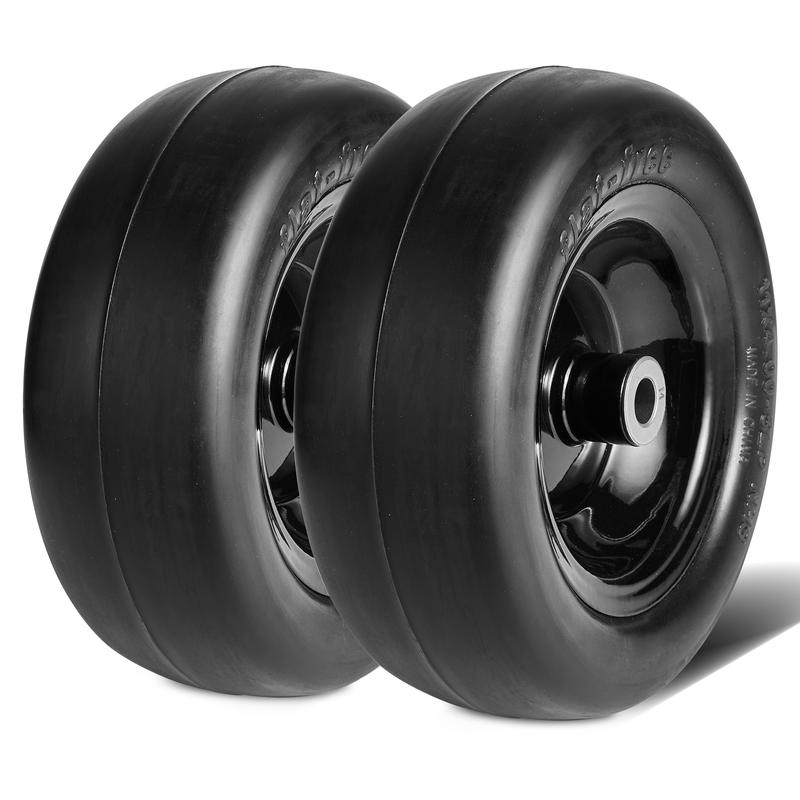 Lawn Mower Replacement Tires by VEVOR, Solid Flat-Free and Pneumatic Options with Center or Offset Hubs for Lawn Tractor Wheel Maintenance