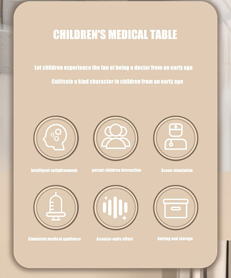 Kids Doctor Kit Pretend Play Medical Station Toy Set with Stethoscope 25-26pcs Boys Girls Ages 3+ Birthday Gift