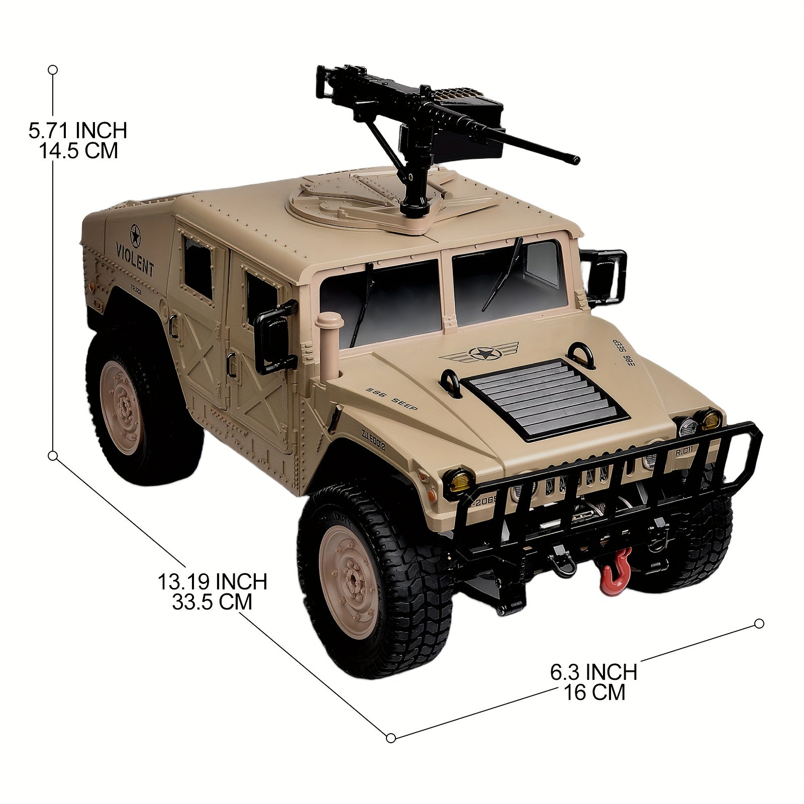 RC Off-Road Crawler Truck C8835 Full Scale Adult Remote Control Car Climbing Variable Speed Belt Simulation LED Lights Multiple Modes Hobby Gift for Men