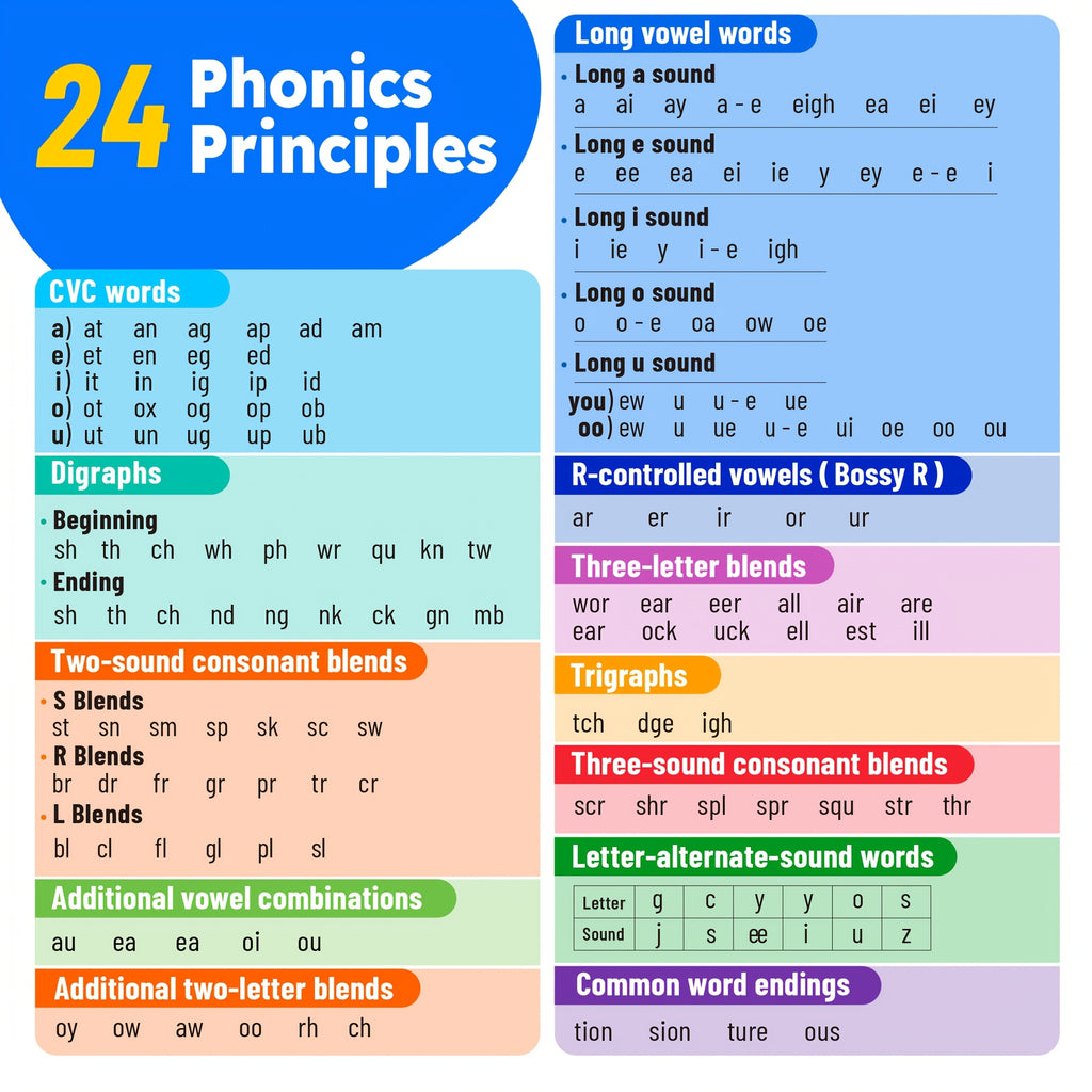500 Sight Words & 150 Phonics Flash Cards Set – 1000+ Words, Dolch & Fry High Frequency Words, CVC Blends & Long Vowels, Learn to Read for Pre-K to 3rd Grade Kids