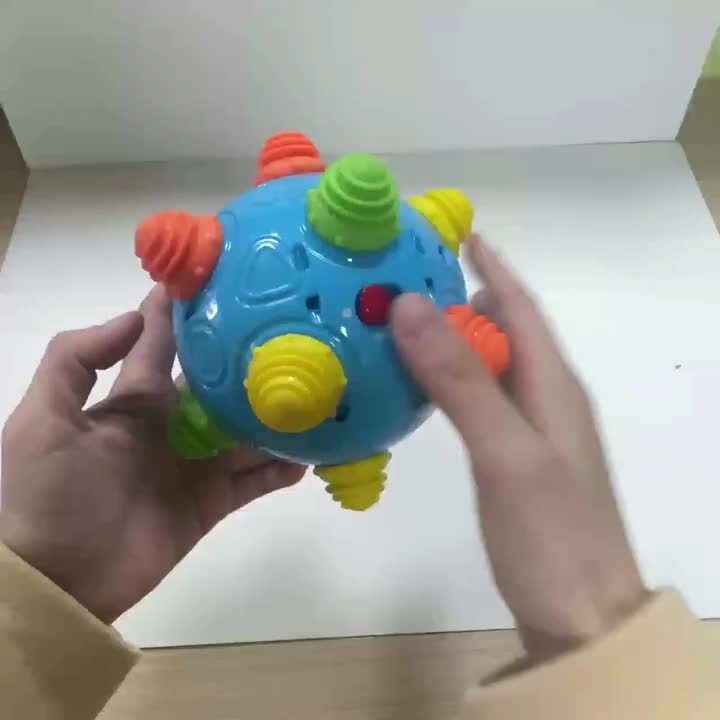 Musical Bouncing Sensory Ball Toy for Babies – BPA Free Interactive Electric Dancing Ball with Fun Sounds & Melodies, Encourages Crawling & Jumping, Developmental Toy for Boys Girls