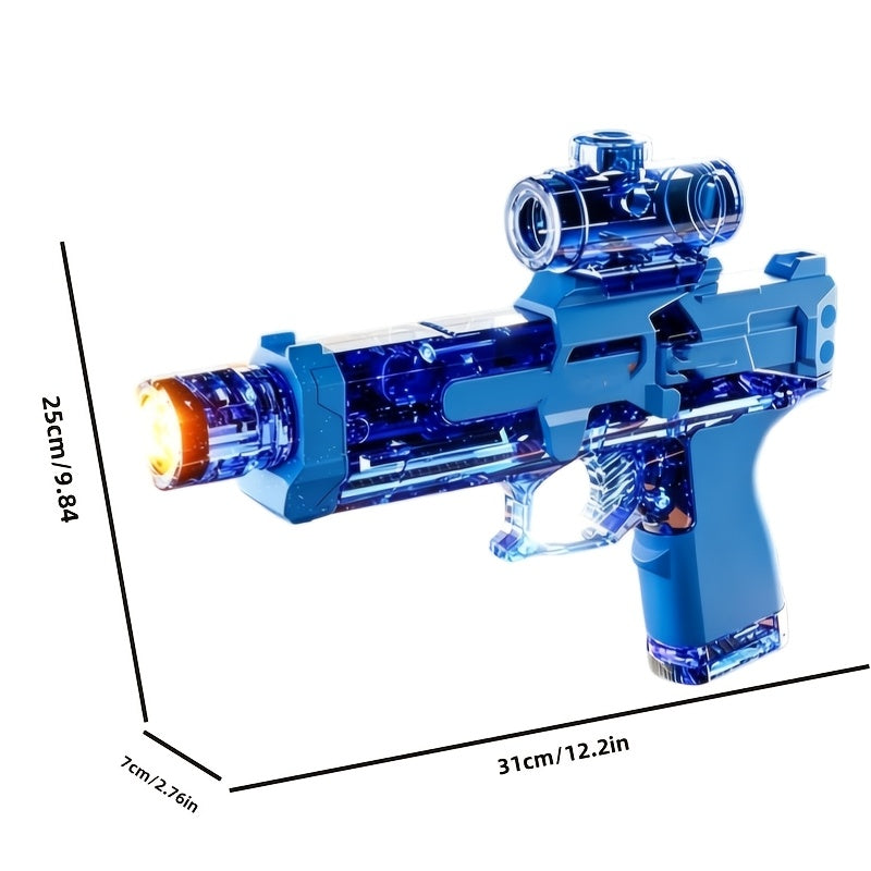 2pcs Automatic Water Gun High-Speed Long Range LED Light Soaker Blaster Toy for Boys Girls Kids Outdoor Summer Pool Beach Birthday Gift