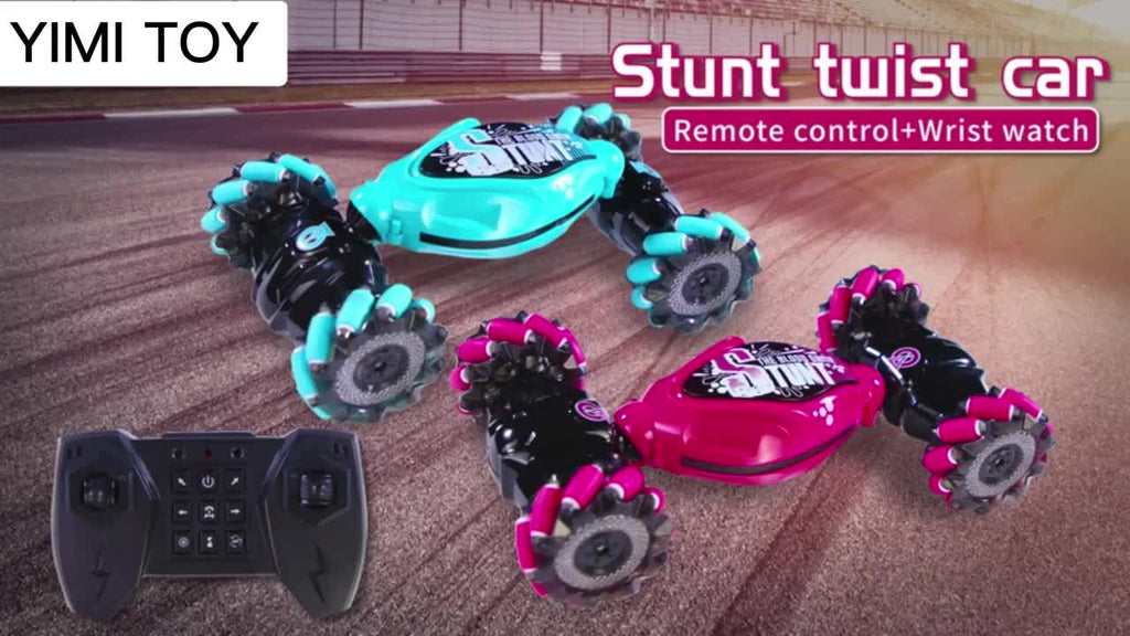 Gesture Sensing RC Stunt Car Transforms Car to Robot 4WD Obstacle Avoidance Self-Balancing Off-Road Remote Control Toy Birthday Christmas Gift Boys Kids