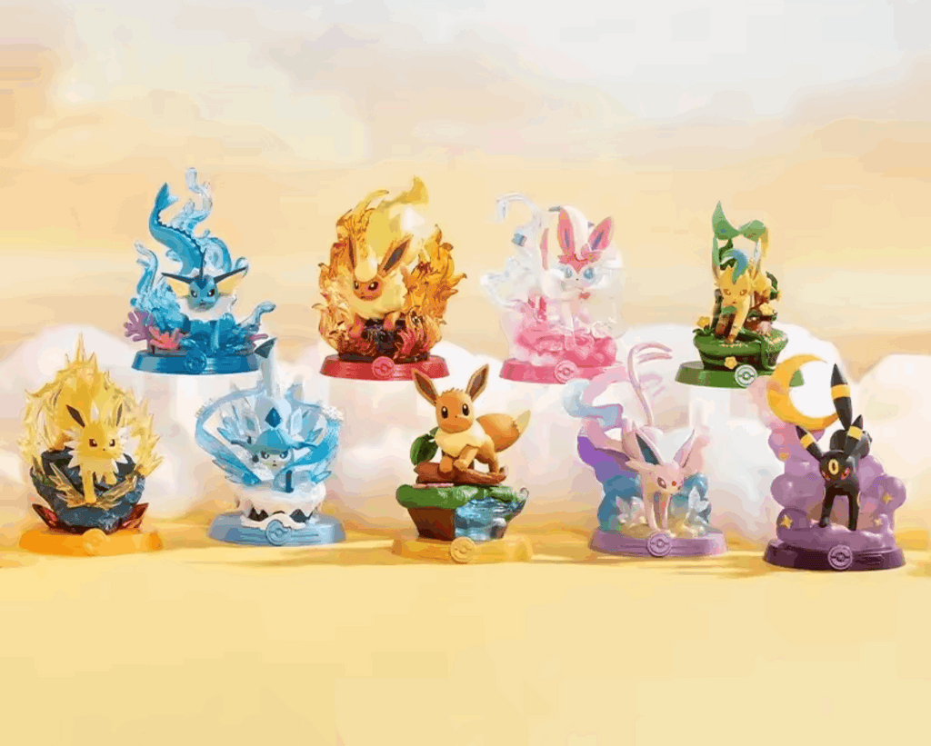 Pokemon Eeveelution Adventure Series Blind Box - 1st Generation Vinyl Collectible Figure, Umbreon Espeon Desktop Ornament, Surprise Mystery Box Gift for Pokemon Fans