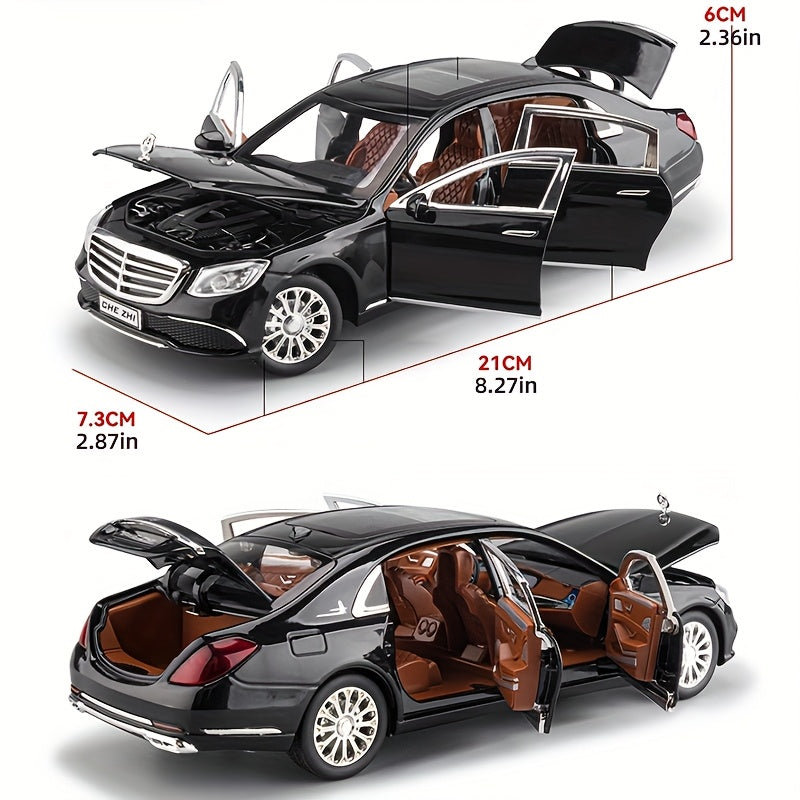 Die-Cast Mercedes-Benz E300 Model Car 1:24 Scale – Zinc Alloy Collectible with Openable Doors, Detailed Interior, Desktop Decor Gift for Car Enthusiasts