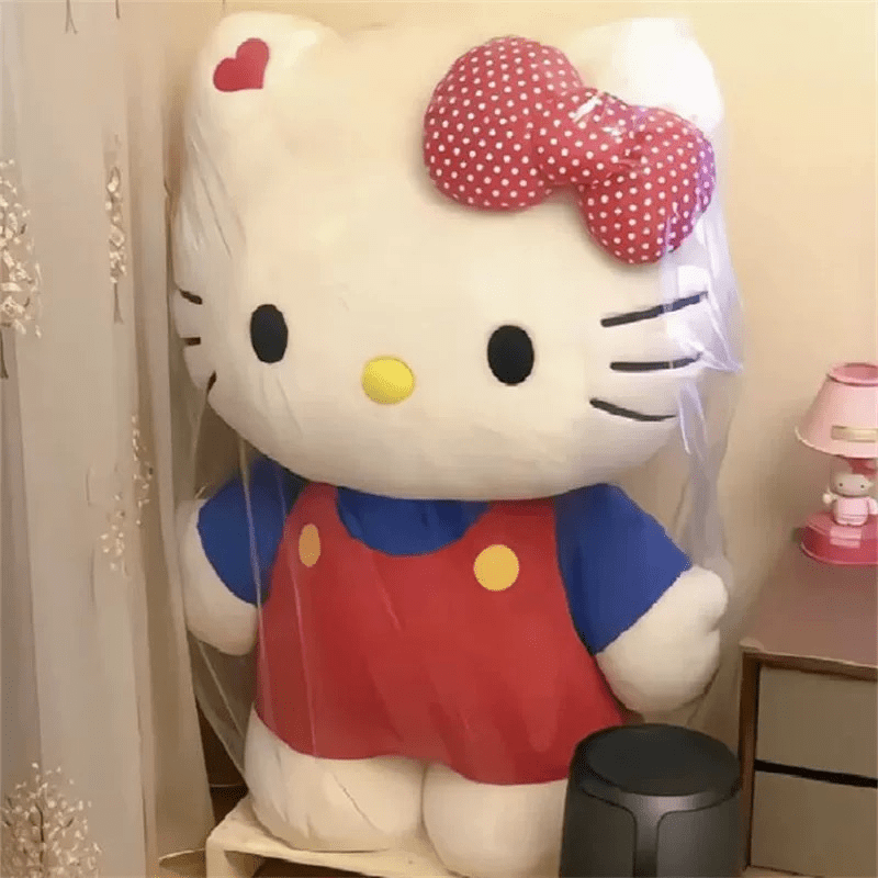 Hello Kitty Large Plush Doll 40cm Stuffed Toy Soft Anime Pillow Cute Kawaii Cat Gift for Girls Kids Holiday Birthday Christmas
