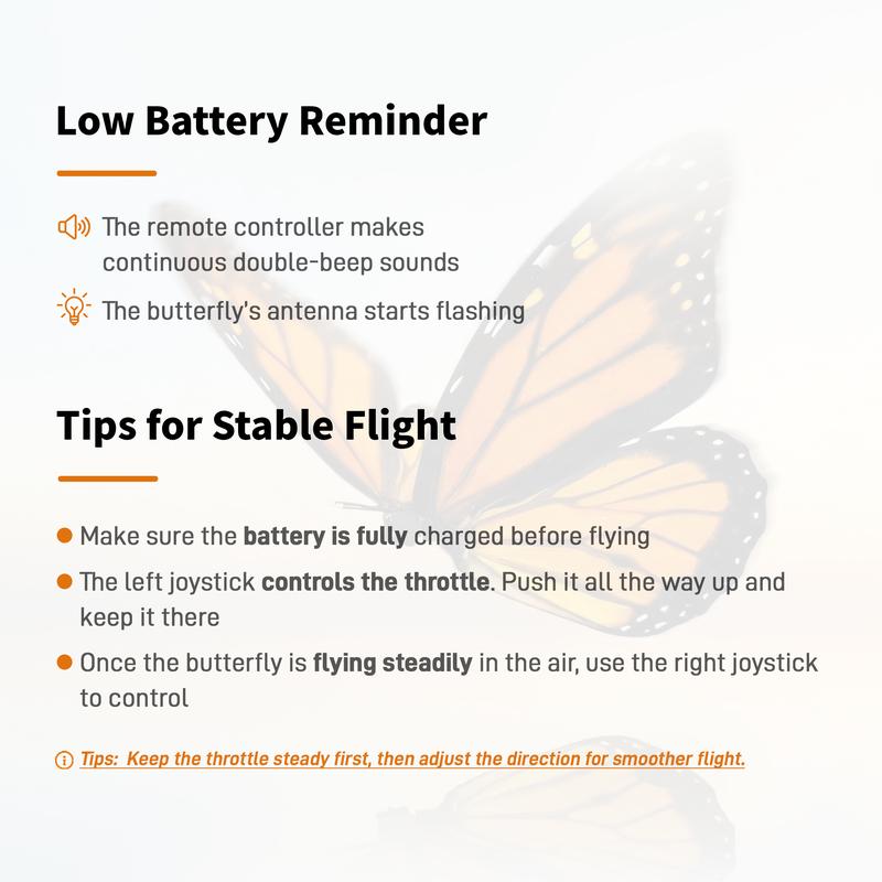 Remote Control Butterfly Toy with Flapping Wings, Rechargeable Bionic Flying Butterfly in 8 Designs, Basic or LED Version, Gift for Ages 8+