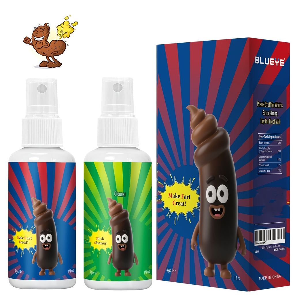Fart Spray Extra Strong 2-Pack – Potent Stink Bomb Prank Gag Gift for Adults & Teens – Non-Toxic Smell Prank – April Fools, White Elephant, Secret Santa & Stocking Stuffer