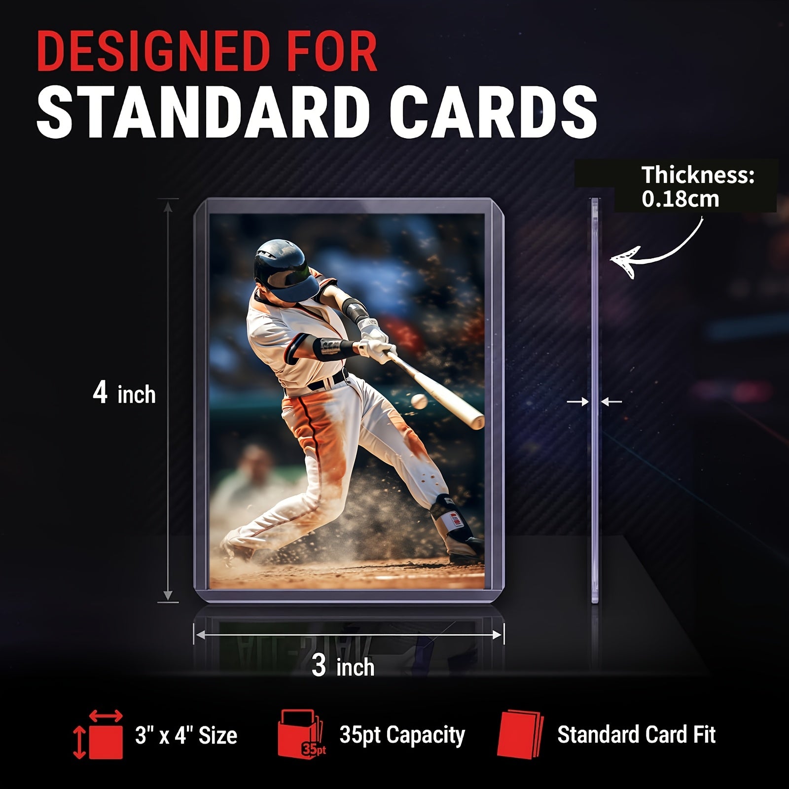 Top Loaders and Card Sleeves Set 100 200 500 1000 2000pcs 35pt Sports Card Protectors for Baseball Football Soccer Trading Cards Collectible Cards