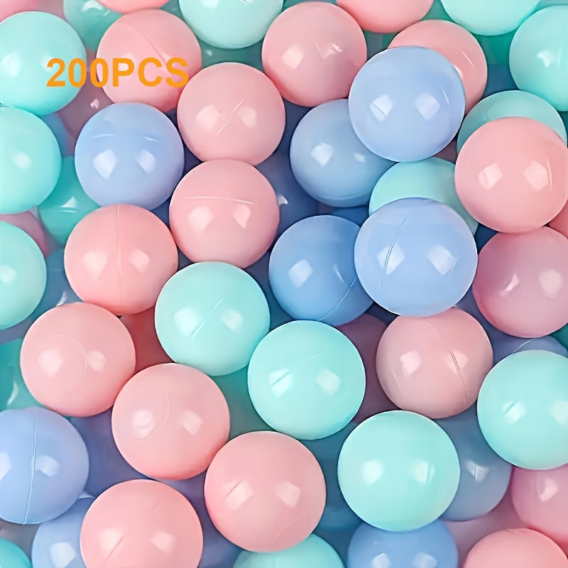 Ocean Balls for Infants Toddlers 100 200 Pack - Non-Toxic PE Colorful Ball Pit Balls for Baby Sensory Play, Hand-Foot Coordination Color Learning, Safe Play Balls for Ball Pit Pool, Baby Gift