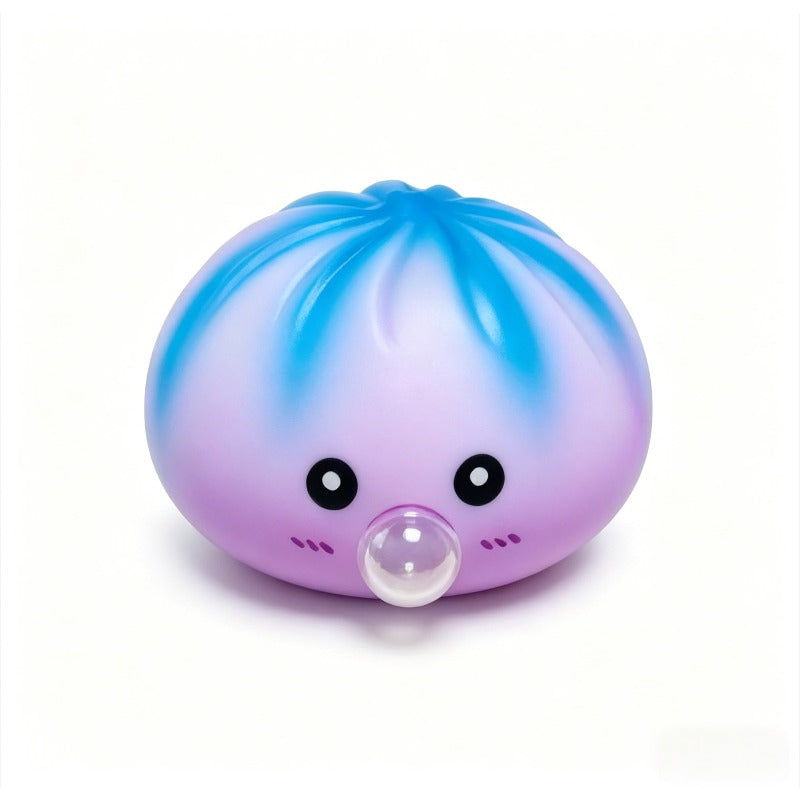 Steamed Bun Squishy Toy Gift Set 4pcs - Soft Bouncy Dumpling Squeeze Toys with Gift Bag Birthday Gift for Her Him Adults Kids Surprise Toy
