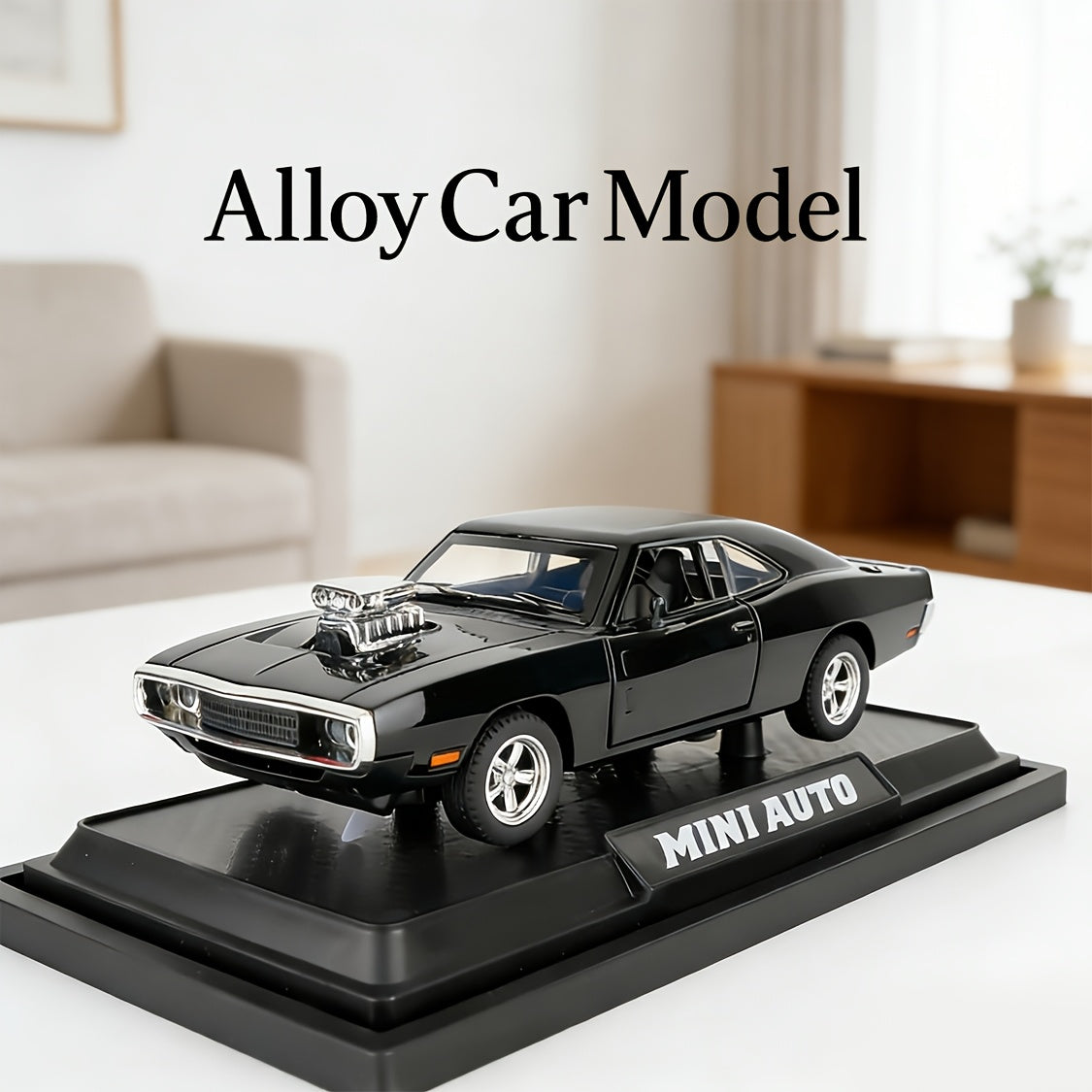 1:32 Scale Die-Cast Dodge Challenger Model Car – Zinc Alloy Static Replica Collectible Gift for Car Enthusiasts, Adults & Teens