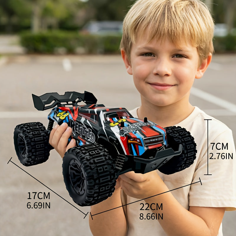 1:18 Scale 4WD High-Speed RC Car 35+ KM/H All-Terrain Off-Road Remote Control Truck - 2.4GHz Hobby-Grade Racing Crawler for Adults Kids Boys Birthday Gift