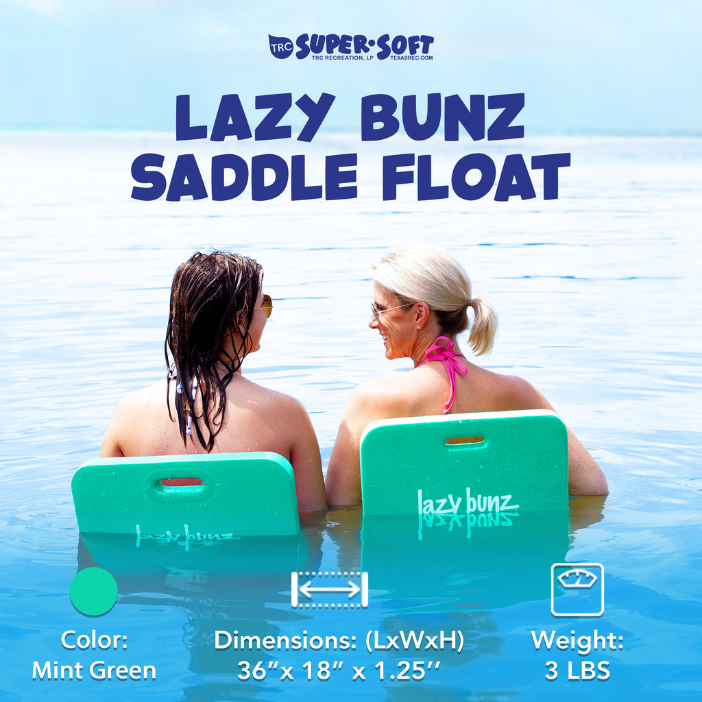 Foam Water Saddle Pool Float Lounger for Adults and Kids – No Inflation Needed, Vinyl-Coated Closed-Cell Foam, 36x18 Inch Pool Chair for Swimming Pool, Lake, River and Beach