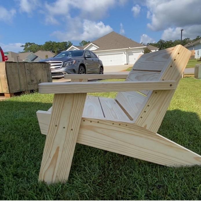 Adirondack Chair Templates for DIY Woodworking, Reusable Low Boy Chair Patterns for Repeat Furniture Making and Adult Hobby Projects