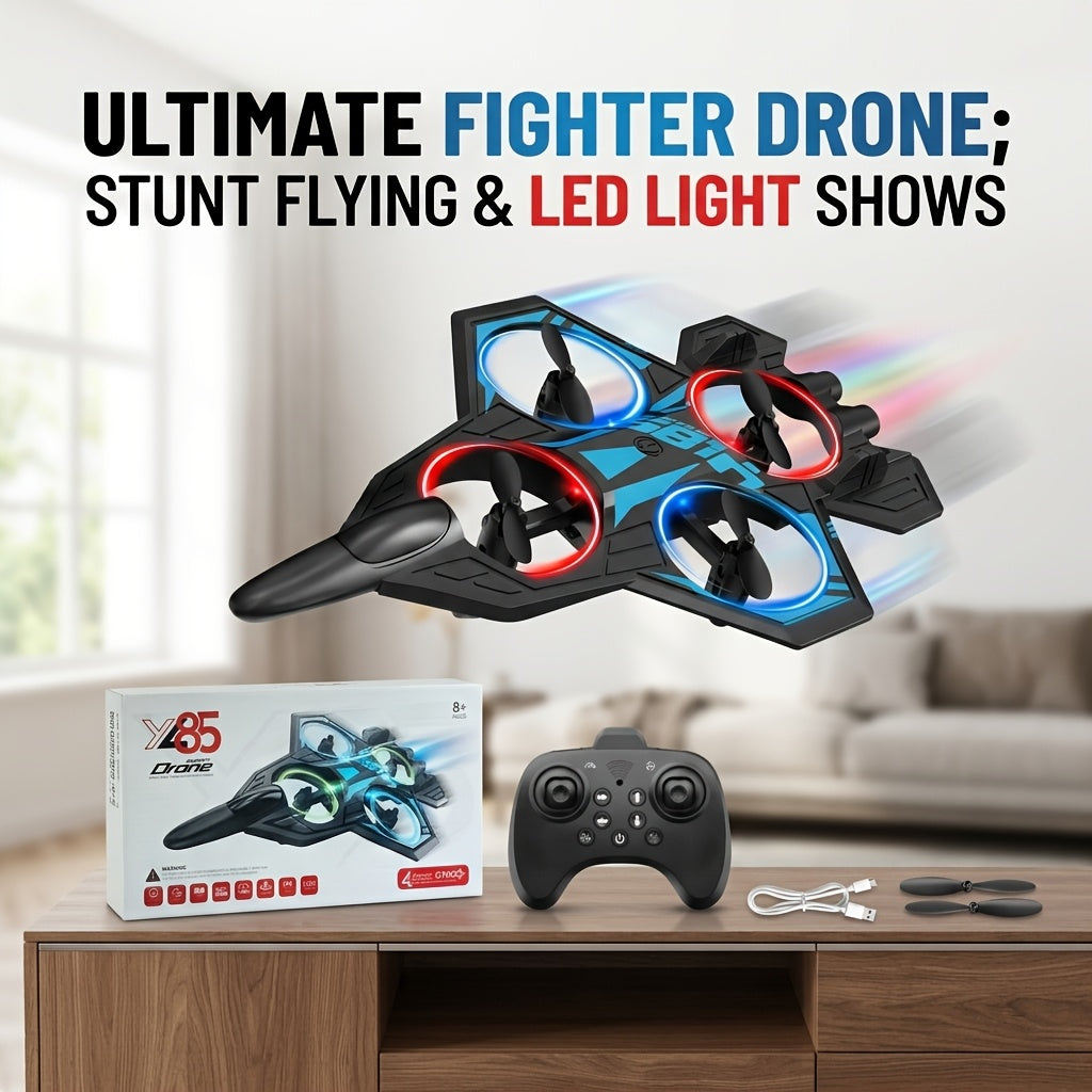 RC Drone for Beginners Kids Adults Height Adjusting Optical Flow Hovering One Click Flip Collision Proof Indoor Outdoor Remote Control Quadcopter Gift