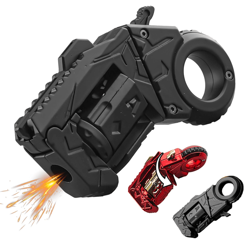 Metal EDC Fidget Toy Set 26 Pcs for Adults – Alloy Stress Relief Spinner Gun with Soft Tips & Steel Target, Multi-Mode Desk Toy for Focus, Office, Gaming & Travel Gift