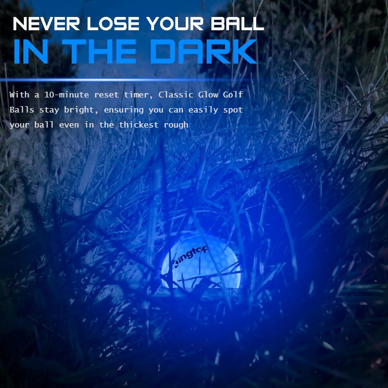 Glow in the Dark Golf Balls LED, Ultra-Bright 3-LED Core Night Golf Balls with 8-Minute Reset Timer & Mesh Bag, 342-Dimple Pattern for Men Women Teens Beginners, Birthday Christmas Father's Day Golf Gift