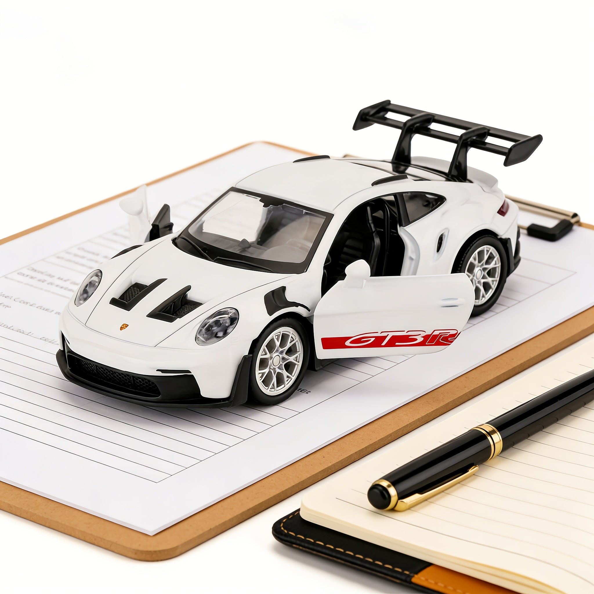 Die-Cast Porsche 911 Model Car – High-Detail Zinc Alloy Collectible Display Piece for Adults, Home & Office Decor, Car Lover Birthday Christmas Gift, Blue White Green Grey