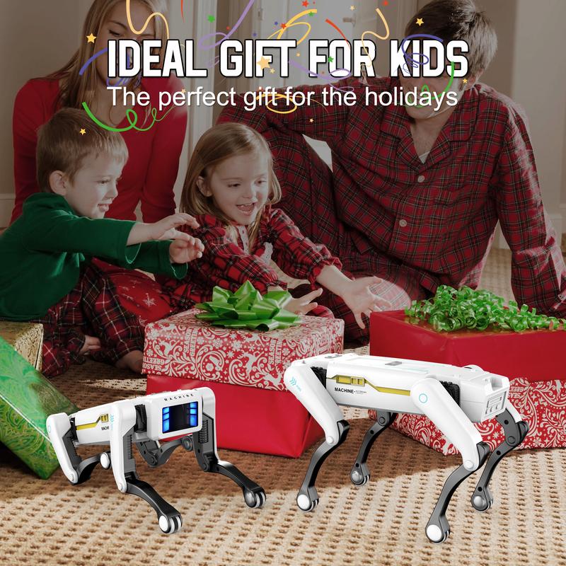 Programmable Robot Dog for Kids Ages 6-8, Remote Control Electronic Pet Toy with Dance and Sound for Interactive Play, Birthday and Christmas Gifts