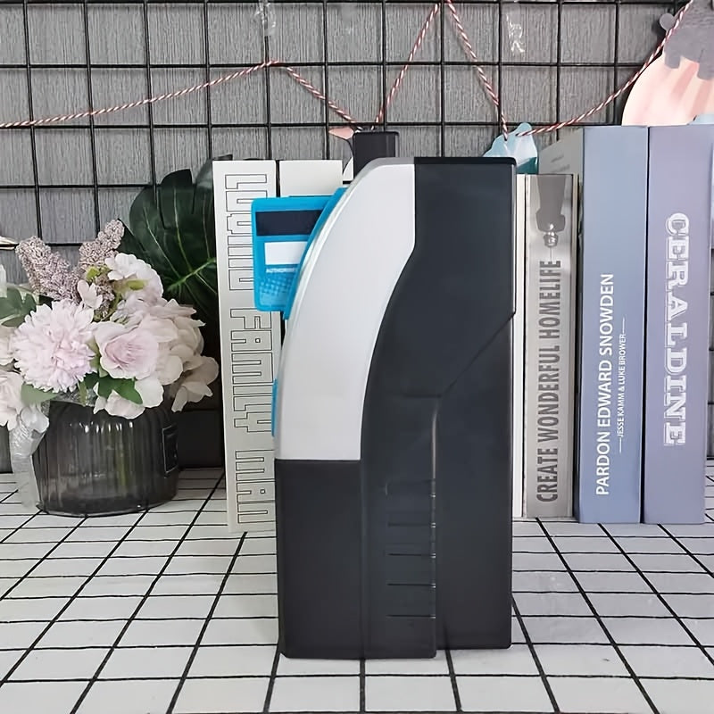 Electronic Money Bank with Debit Card Cash Scanning - ATM Savings Box Coin Bill Slot Balance Calculator Digital Password Safe Kids Gift