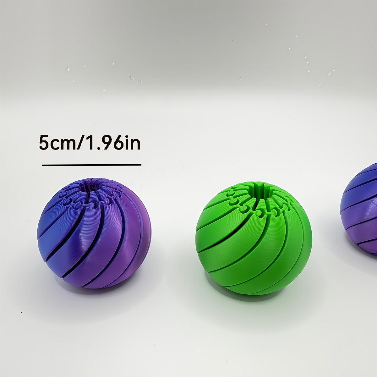 3D Printed Slime Deformation Ball 4 Pack – Random Color Squeeze Stress Balls, Novelty Home Decor Ornament & Holiday Gift for Kids & Adults