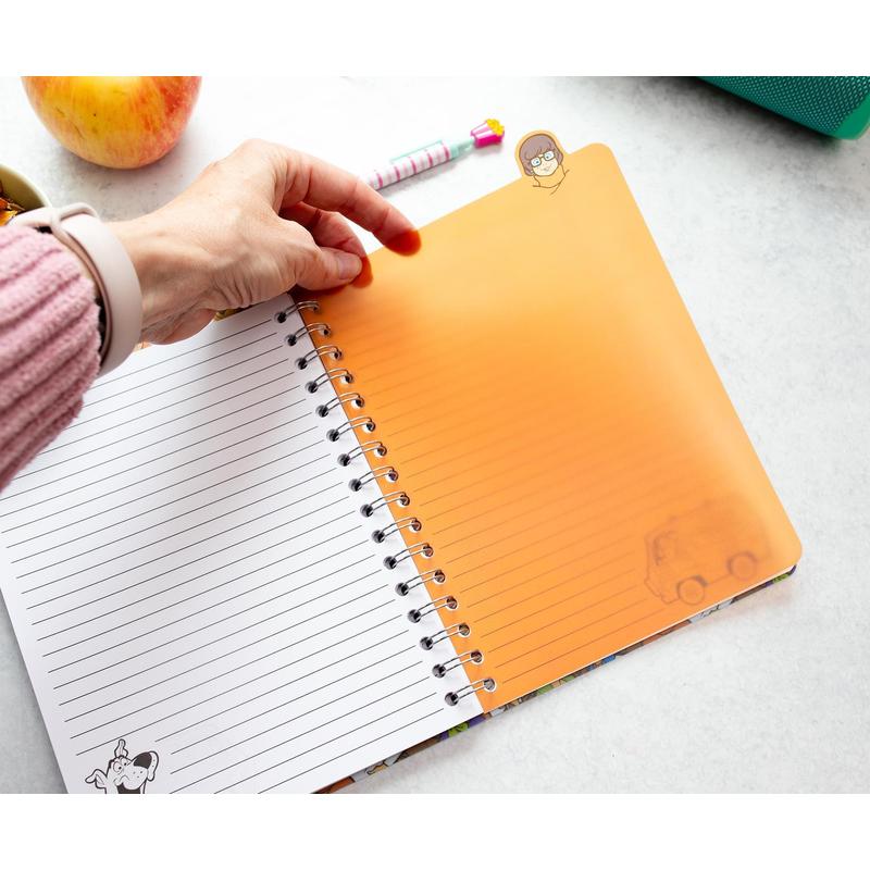 Scooby-Doo Spiral Notebook with 5 Character Tabs & 75 Lined Sheets – Officially Licensed Mystery Machine Journal for Kids, Fans & Collectors