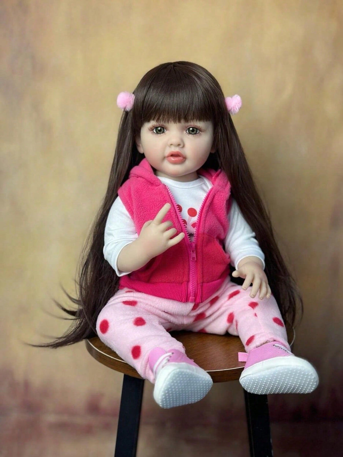 Silicone Reborn Baby Doll 22 Inch 55cm Full Body Lifelike Newborn Girl for Dress-Up Pretend Play, Birthday Gifts and Home Display