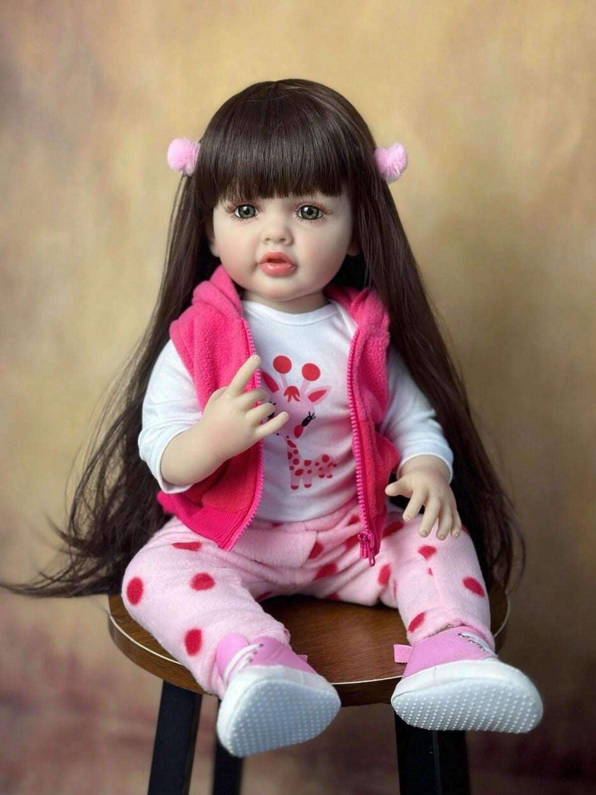 Silicone Reborn Baby Doll 22 Inch 55cm Full Body Lifelike Newborn Girl for Dress-Up Pretend Play, Birthday Gifts and Home Display