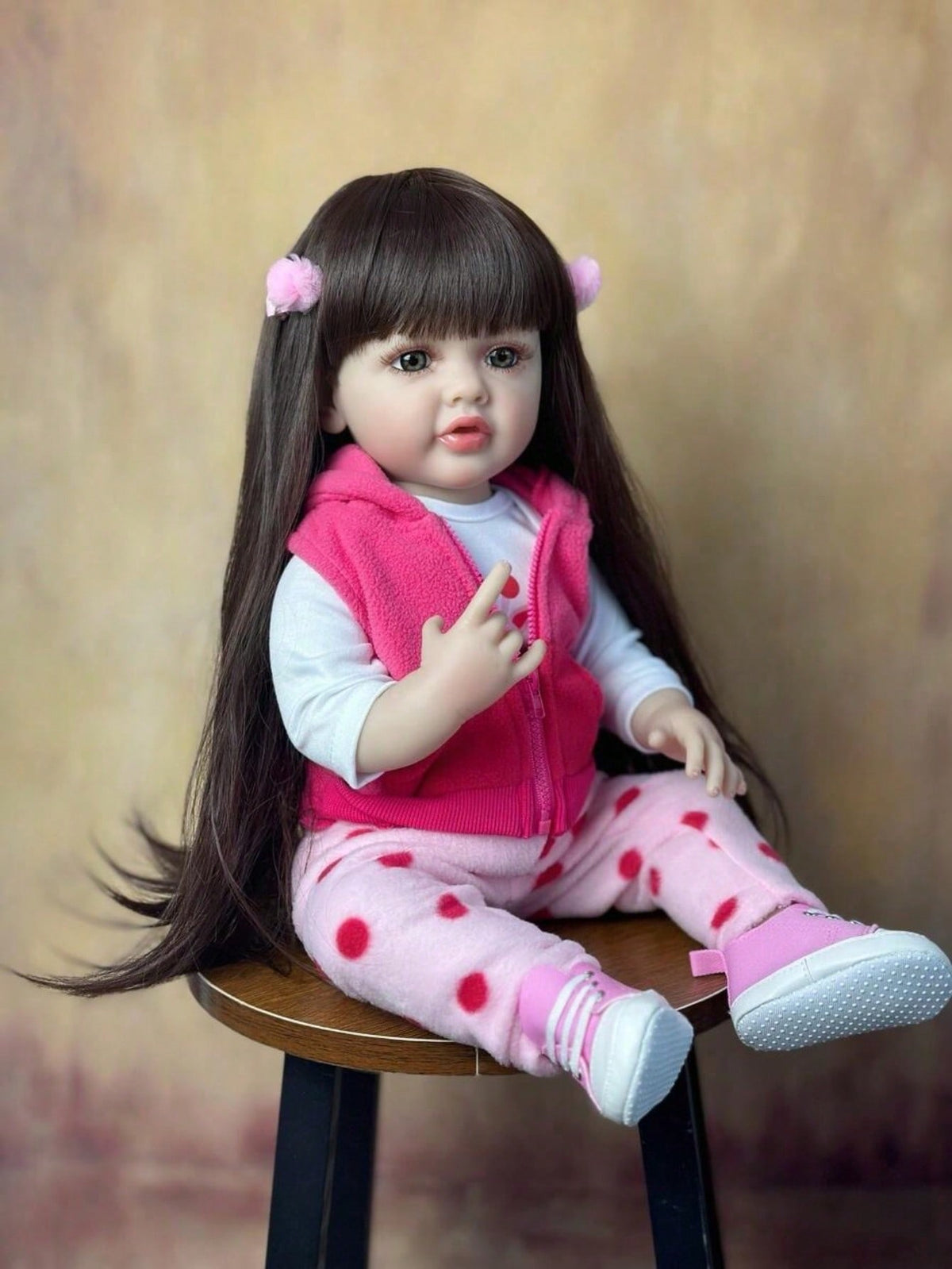 Silicone Reborn Baby Doll 22 Inch 55cm Full Body Lifelike Newborn Girl for Dress-Up Pretend Play, Birthday Gifts and Home Display