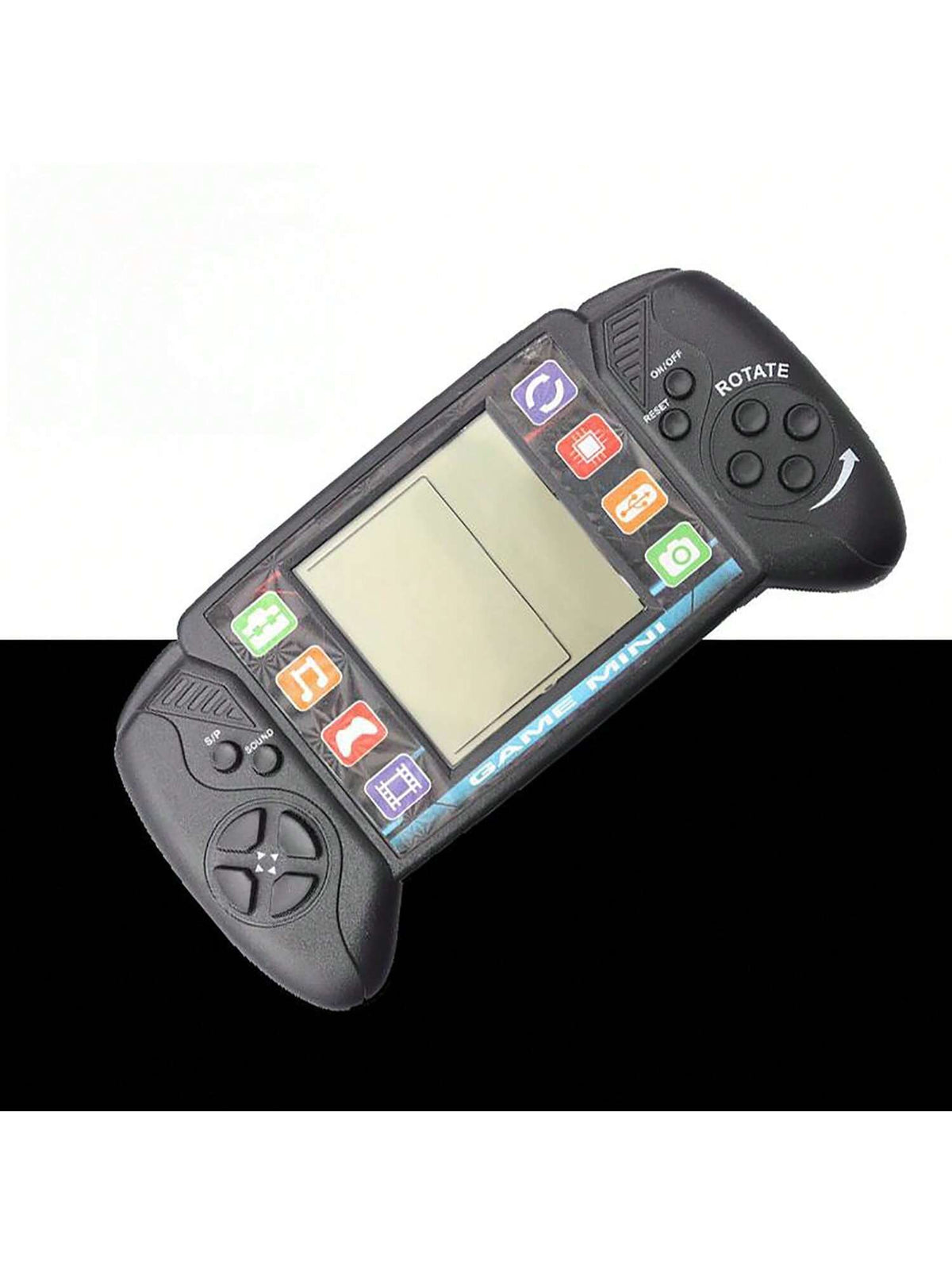 23-in-1 Retro Handheld Game Console for Kids with Large Screen, 2 AA Battery Powered Classic Gaming Toy in Yellow or Black, Gift Idea