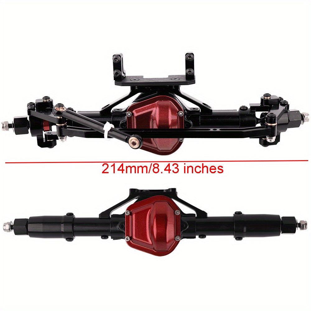Aluminum Alloy Front & Rear Axle Assembly for 1/10 SCX10 RC Climbing Car (90046/90047)