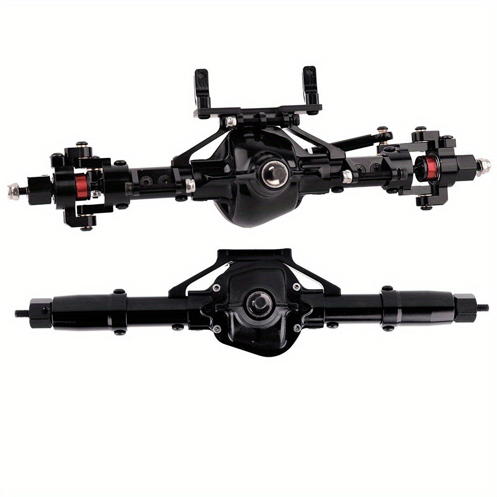 Aluminum Alloy Front & Rear Axle Assembly for 1/10 SCX10 RC Climbing Car (90046/90047)