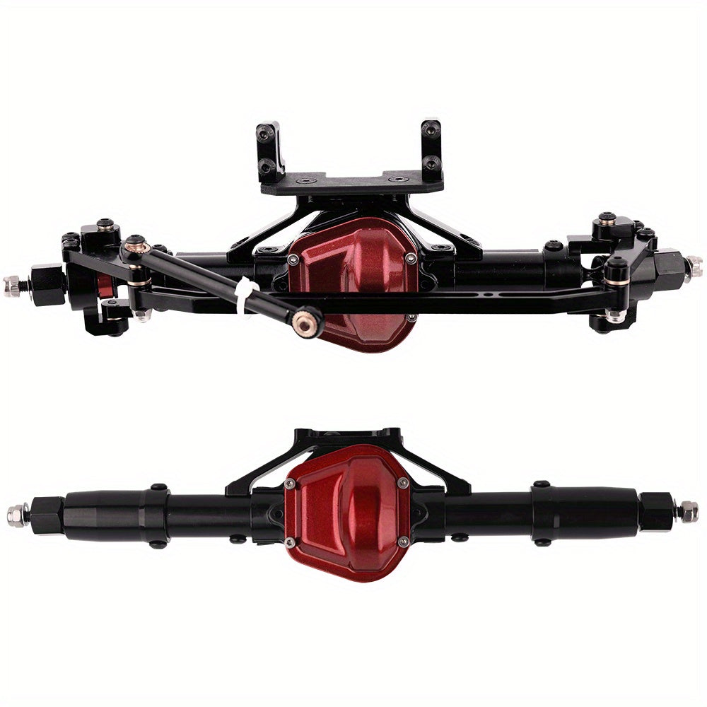 Aluminum Alloy Front & Rear Axle Assembly for 1/10 SCX10 RC Climbing Car (90046/90047)