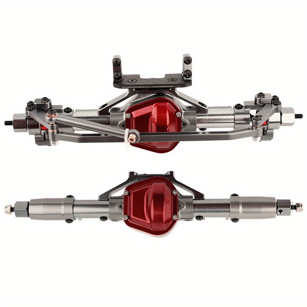 Aluminum Alloy Front & Rear Axle Assembly for 1/10 SCX10 RC Climbing Car (90046/90047)